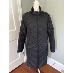 Eddie Bauer Long Down Full-Zip Parka Puffer Jacket Black Size TXXL Tall 2X